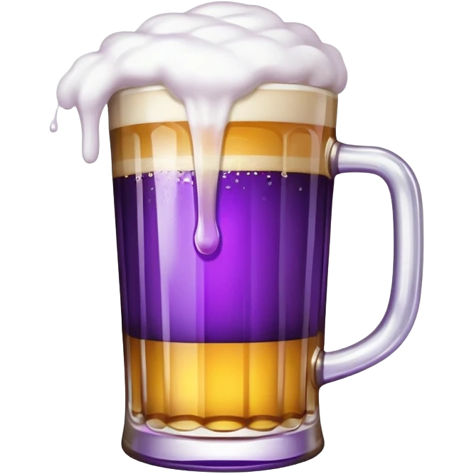 beer white and purple emoji