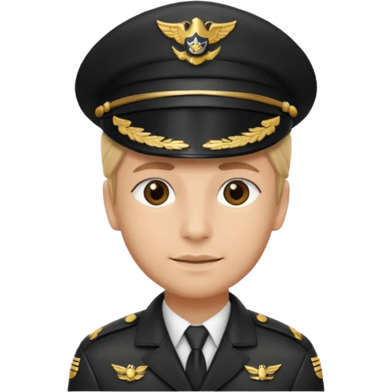 pilot captain hat only emoji
