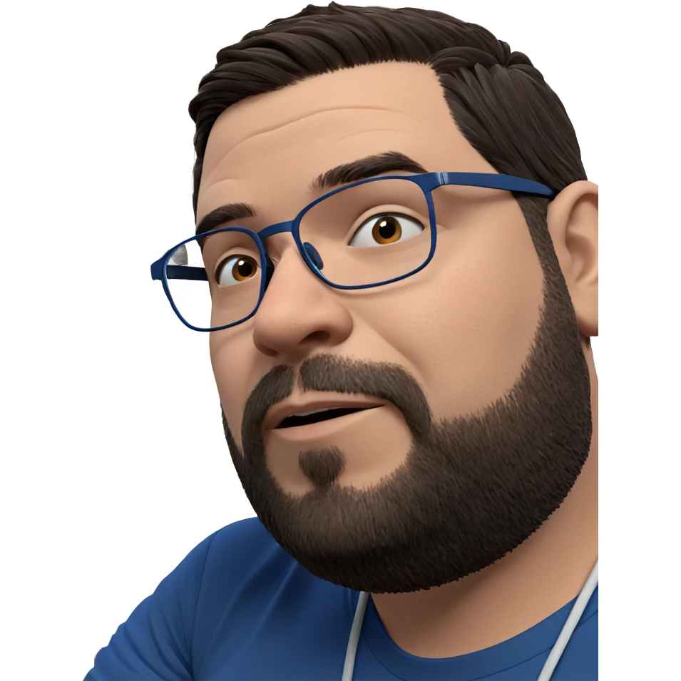 mature man in blue shirt emoji