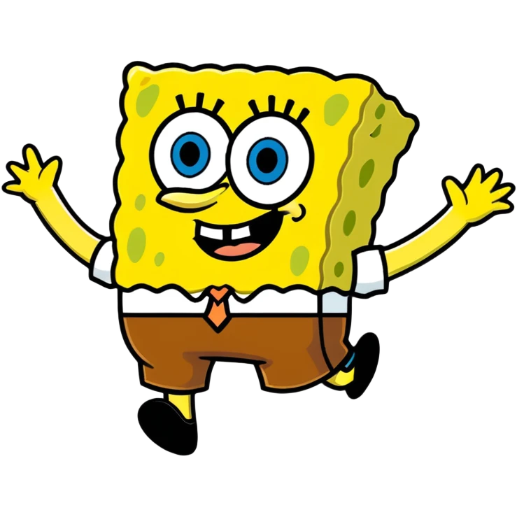 iconic SpongeBob SquarePants emoji