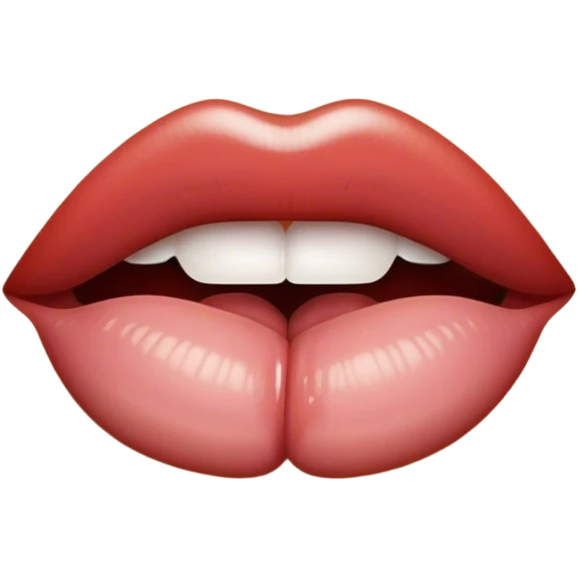 Lips with tongue  emoji