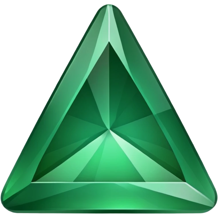 triangulo para arriba en color verde emoji