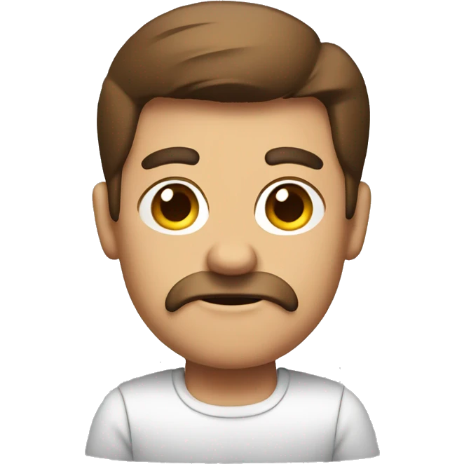 a frowning barista emoji