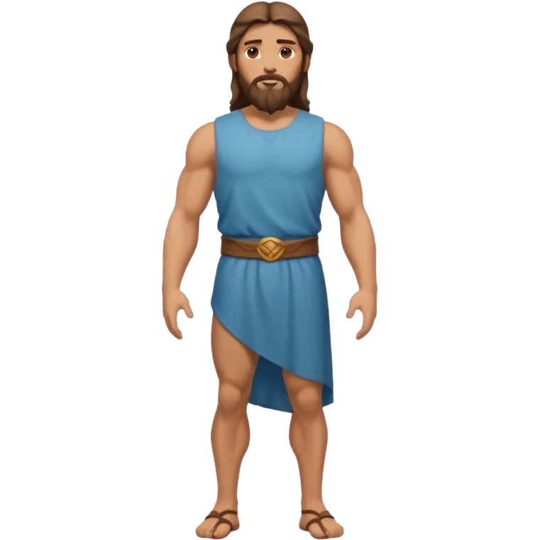 fullbody jesus christ jacked, sleeveless emoji