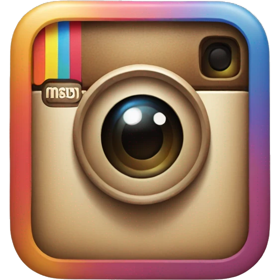 Instagram logo emoji