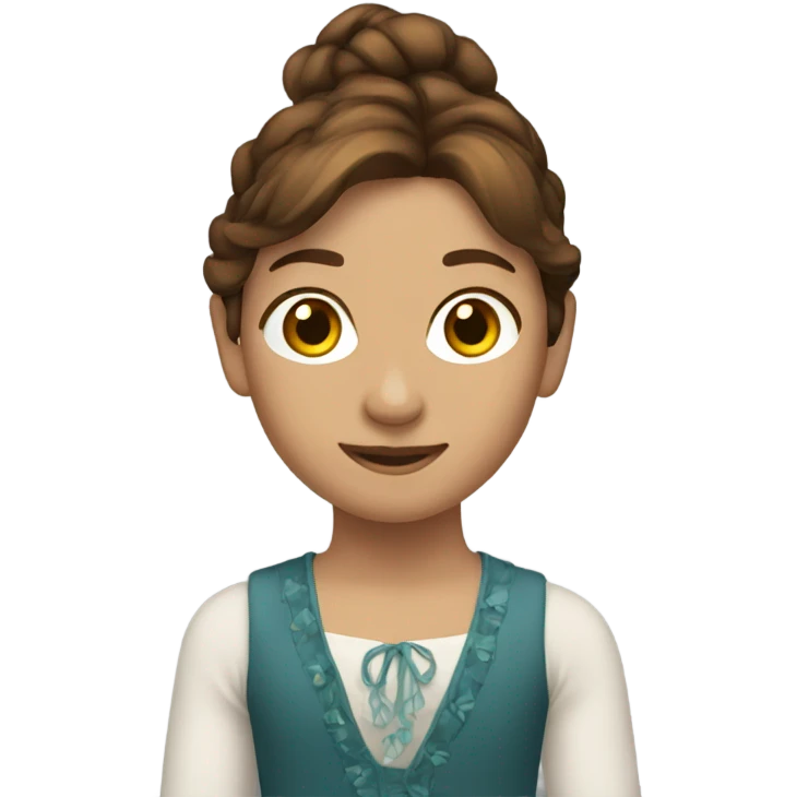 river dancer with brown hair emoji