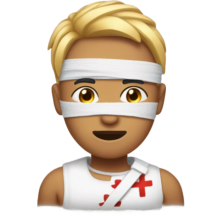 wounded and bandaged emoji