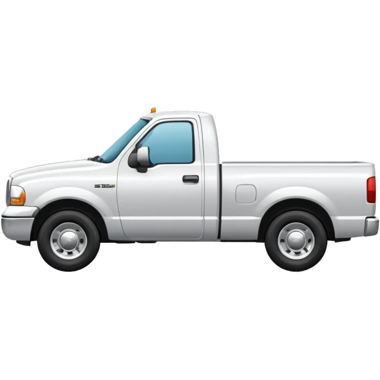 WHITE PICKUPTRUCK SIDE VIEW ELLISDON NAME ON TRUCK emoji