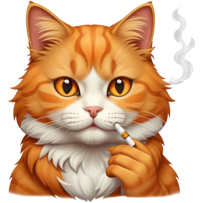 Cat smoking emoji