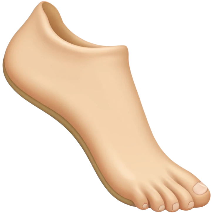 side view of a foot emoji