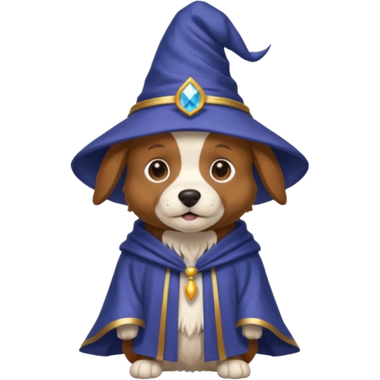 Dog wizard emoji