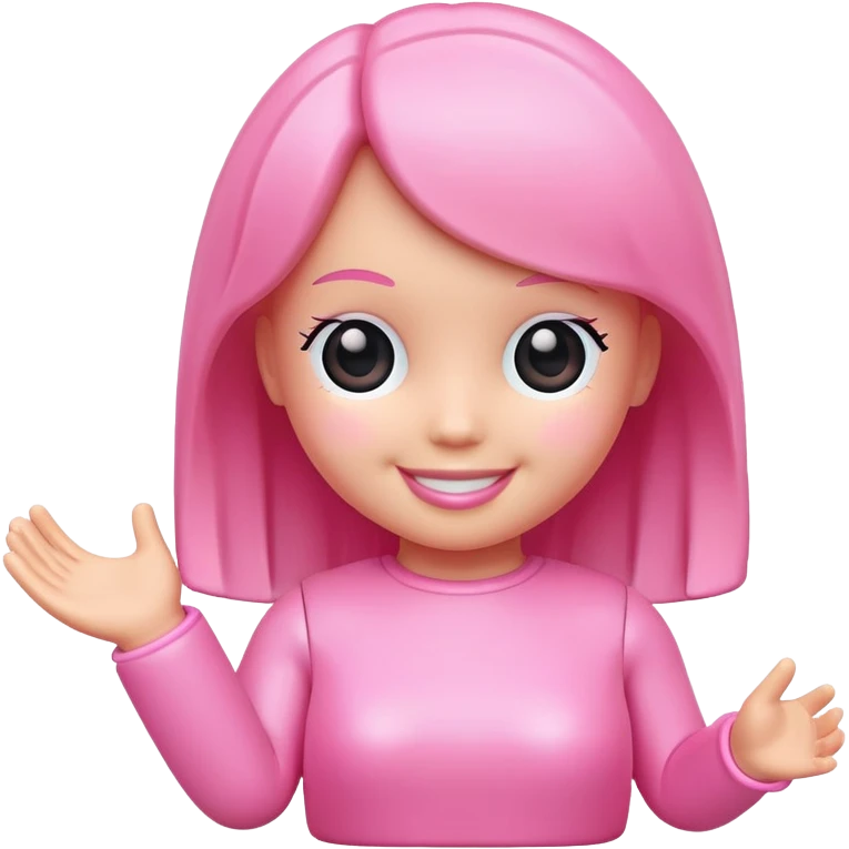 Pink toy doll emoji