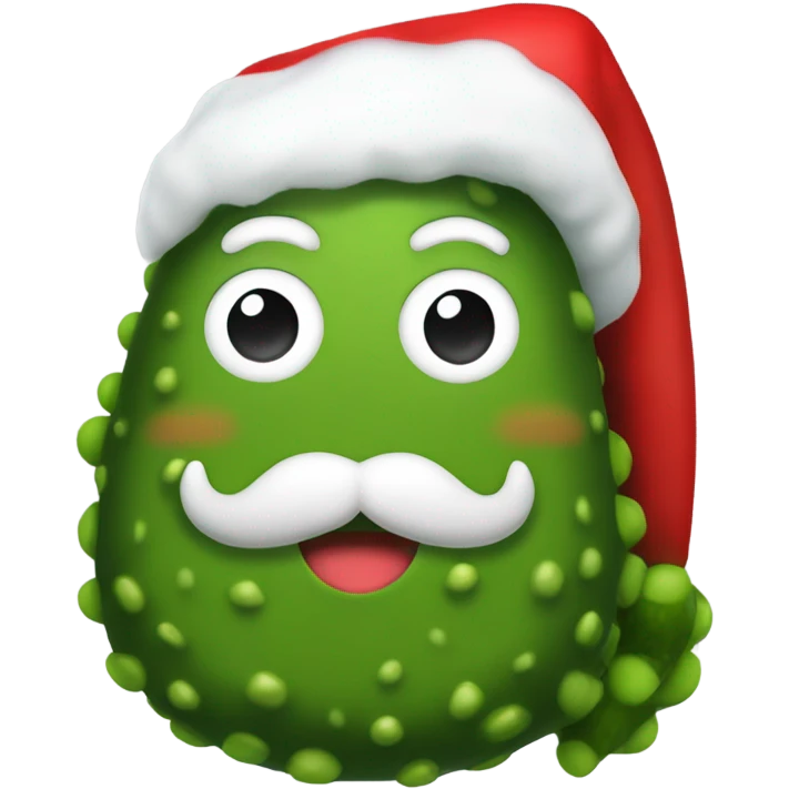 Santa pickle  emoji