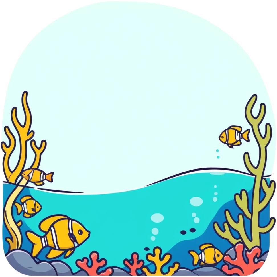 underwater sea scene emoji