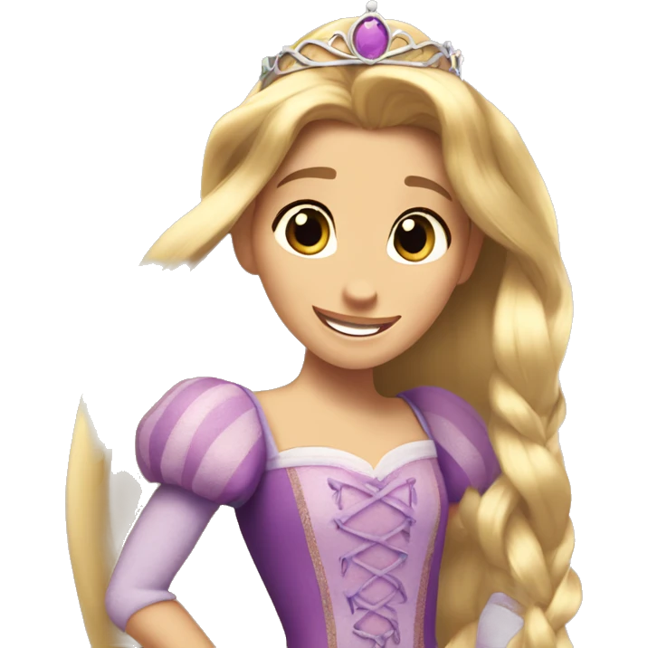 princess rapunzel smiling emoji