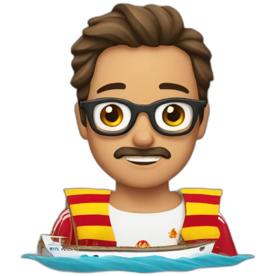 españa en un barco emoji