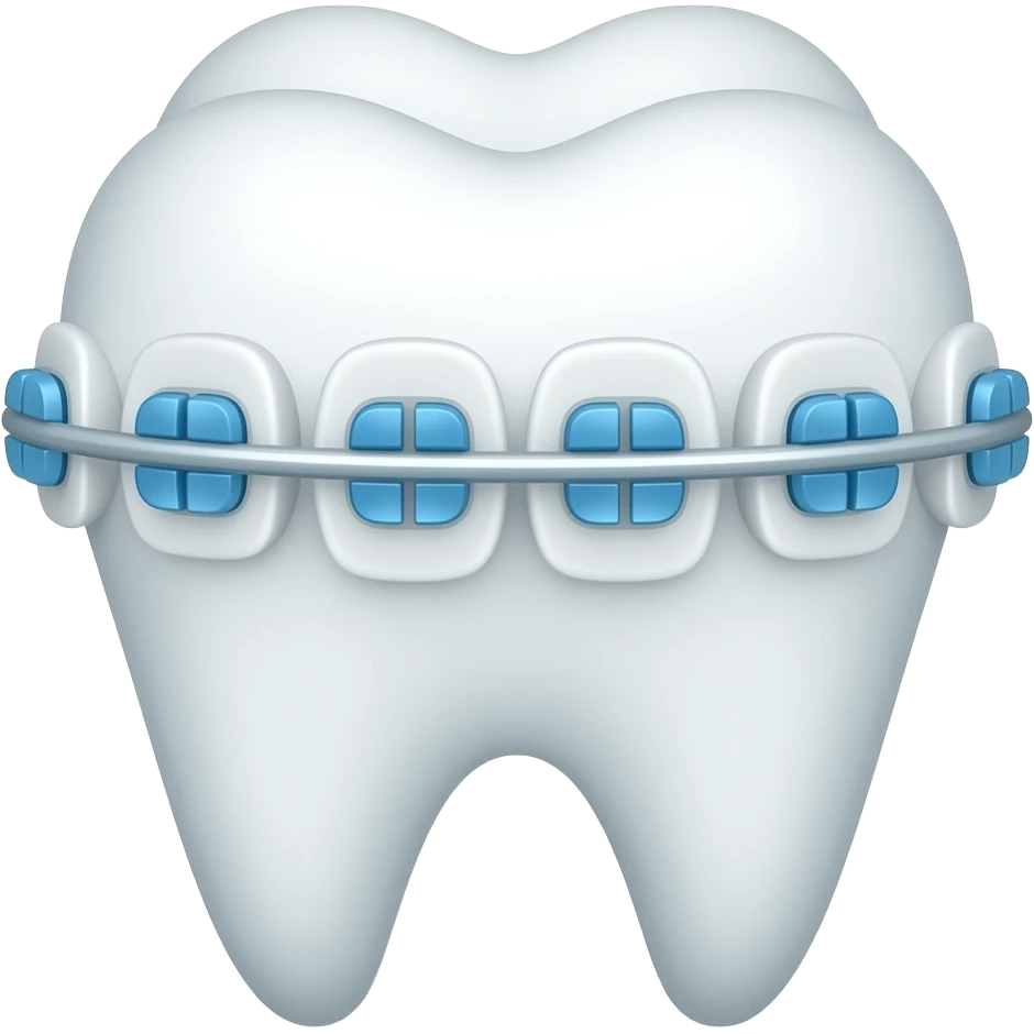 Diente con brackets emoji