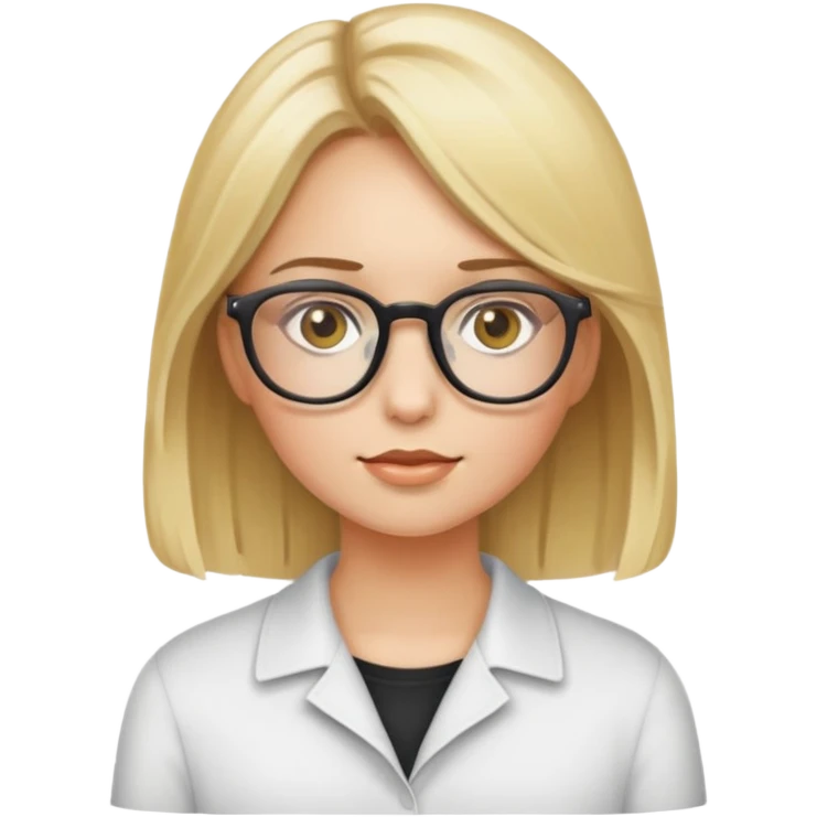 Give me an emoji that looks like a beautiful girl who is a teacher and has blonde hair and hazel eyes. emoji