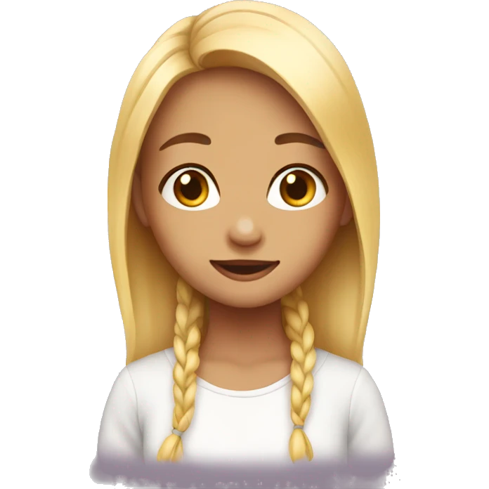 Litle cute girl emoji
