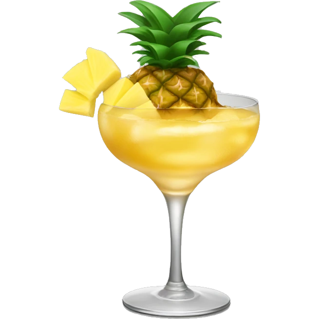 Cocktail with ginger and pineapple  emoji
