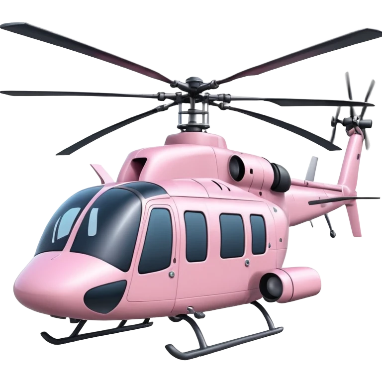 Light pink huge helicopter emoji