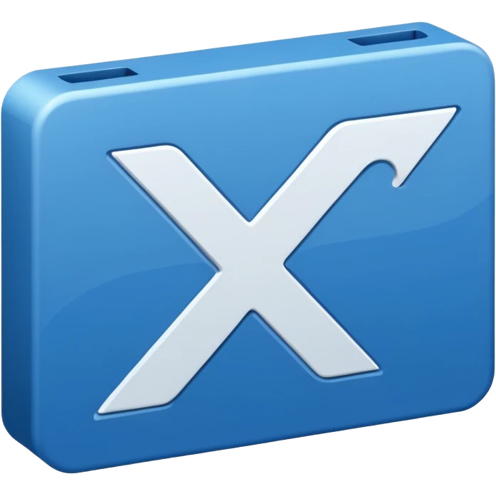 wrong sign blue emoji