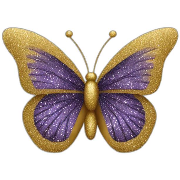 gold-glitter-butterfly emoji