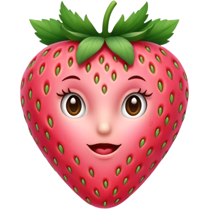 Fresita rosita emoji