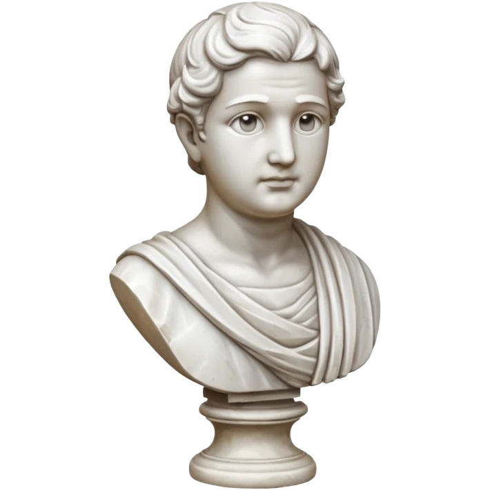 Marble bust,Museum Statues. emoji