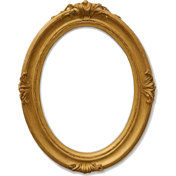 oval photo frame emoji
