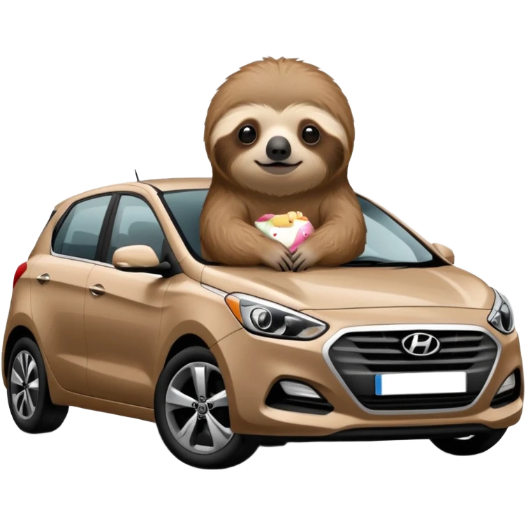 Sloth in a white i30 emoji