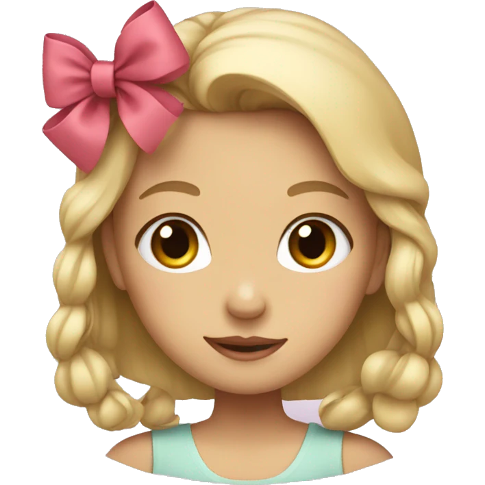 Girl with bow  emoji