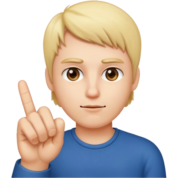 Myself giving the middle finger emoji