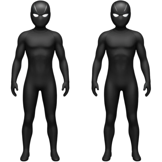 black costume emoji