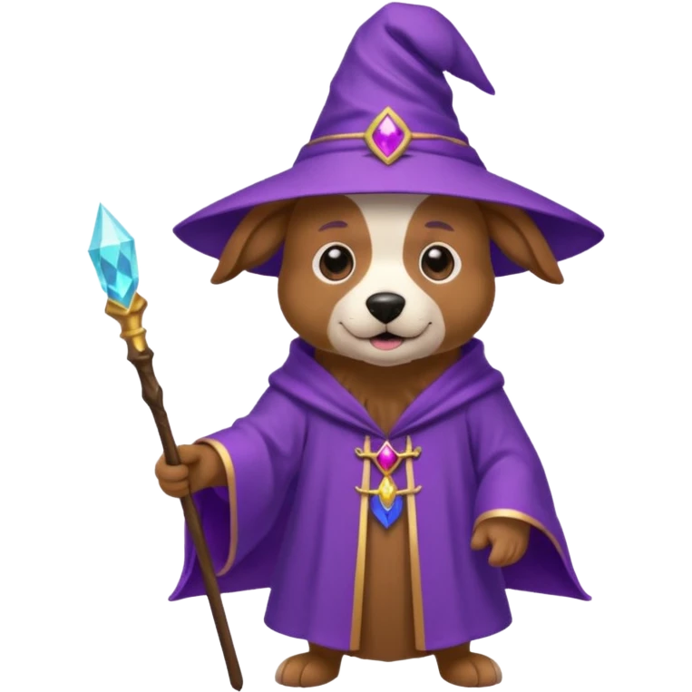 Dog wizard emoji