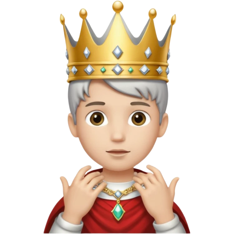 boy with crown and ring emoji