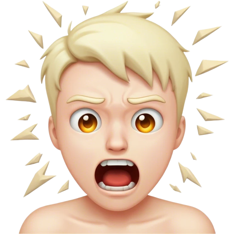 freaking out crashing out  emoji