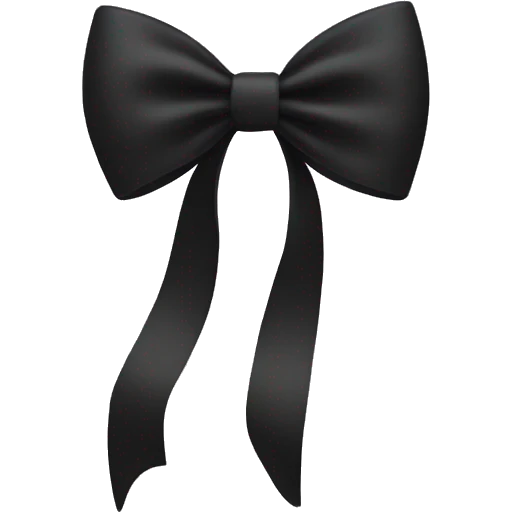 black bow emoji