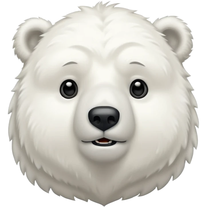 Polar bear pleading face emoji