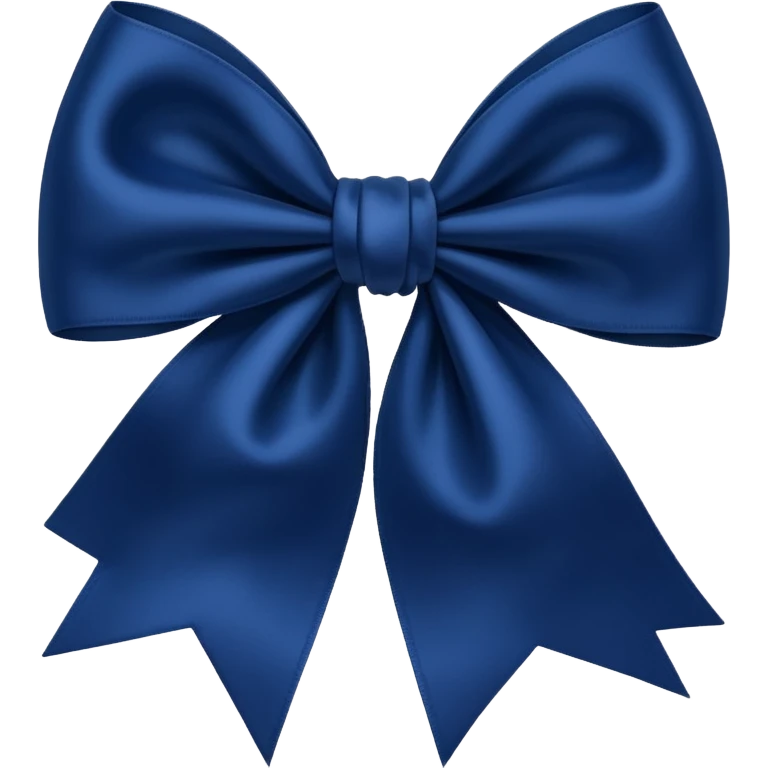 Navy blue bow emoji