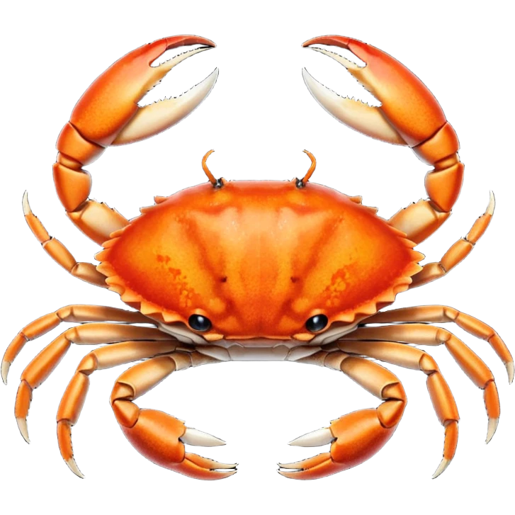 Crab in the fire emoji