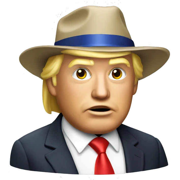 Donald trump with MAGA hat emoji
