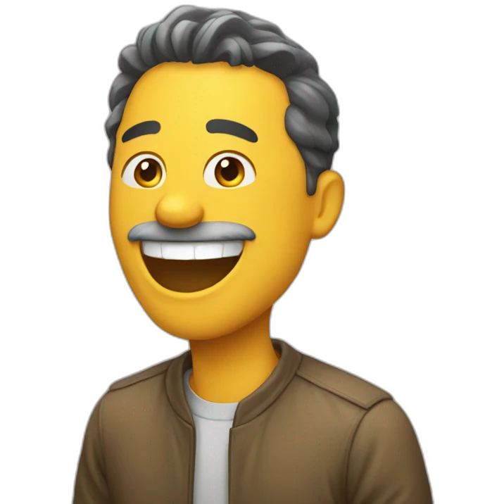 Man laugh emoji