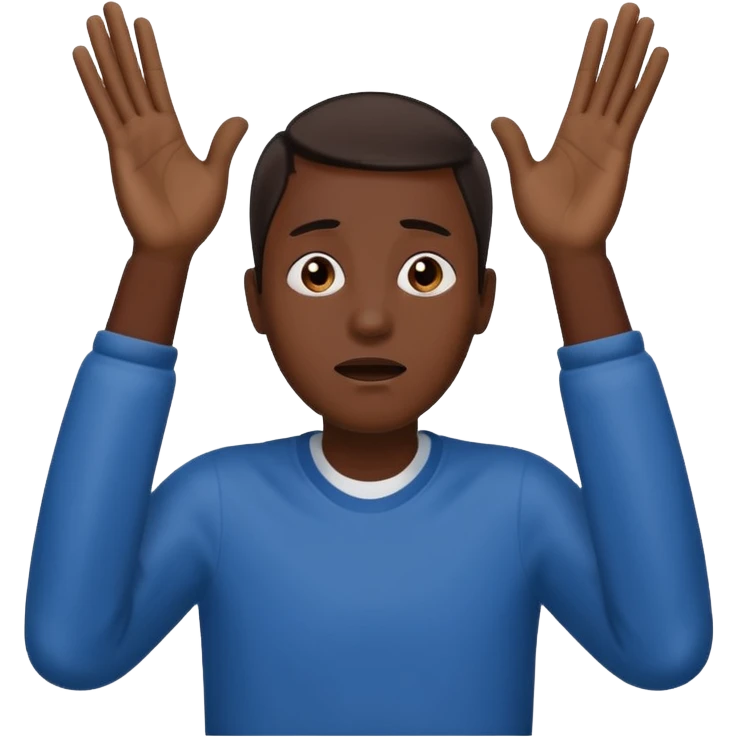 Raising hands in desperation Emoji emoji