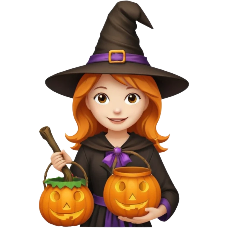 girl with hallowen costumes emoji