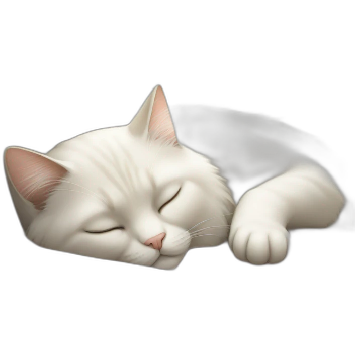 Cat sleeping  emoji