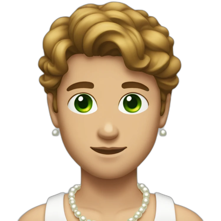 Posh-muscle-boy-with-pearl-necklace-and-green-eyes-and-brown-hair emoji