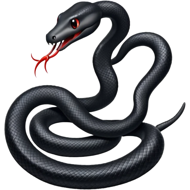 black snake emoji