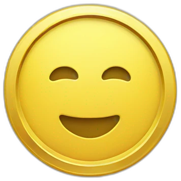 yellow blank coin emoji