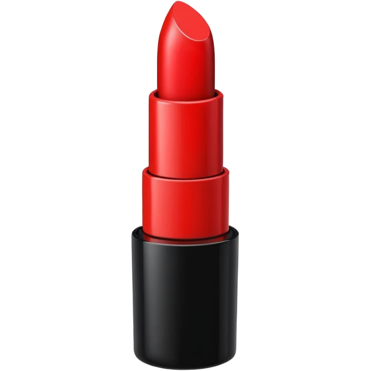 lipstick emoji, with black casing emoji